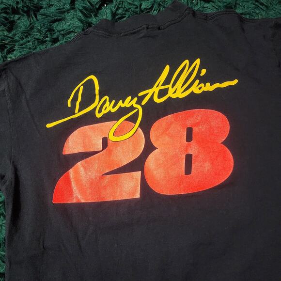 Vintage 90s Davey Allison Havoline NASCAR Tee Premier Sportswear USA XL - Picture 6 of 6